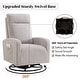 preview thumbnail 73 of 84, HOMYKA Swivel Glider Rocker Accent Chair for Nursery with Side Pocket