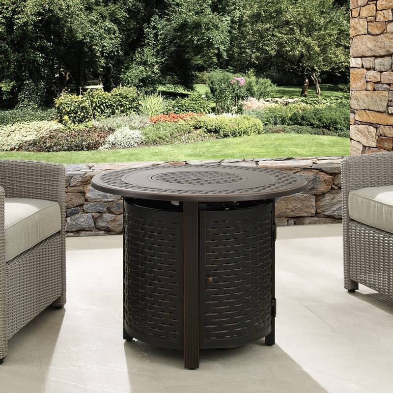 Hendricks Aluminum 34" Round LPG Fire Pit