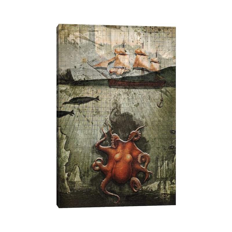 iCanvas "Paper Octopus" by Heather Landis Canvas Print