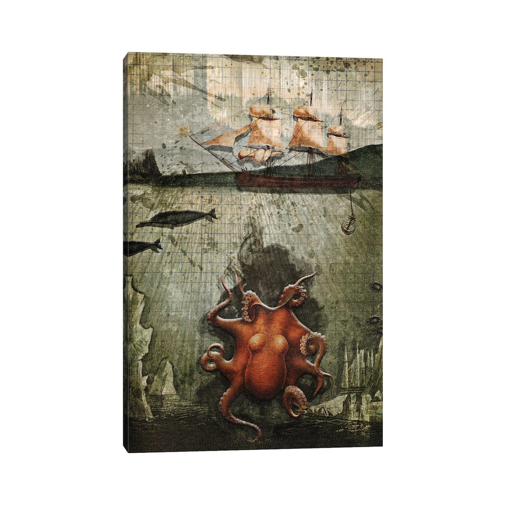 iCanvas "Paper Octopus" by Heather Landis Canvas Print