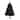4' Black Christmas Tree with 170 Clear LED Lights - 48