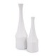 preview thumbnail 2 of 4, Allan Andrews Matte White Ceramic Flared Bottle Vase