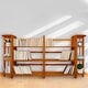 preview thumbnail 12 of 11, Mission 4-shelf Corner Folding 100% Solid Wood Bookcase