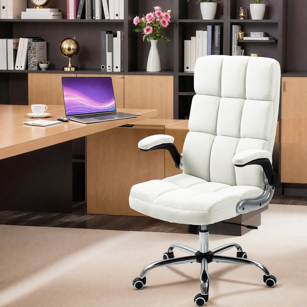 AVAWING Velvet Ergonomic Office Chair: Executive Desk Chair with Adjustable Height & 360° Swivel