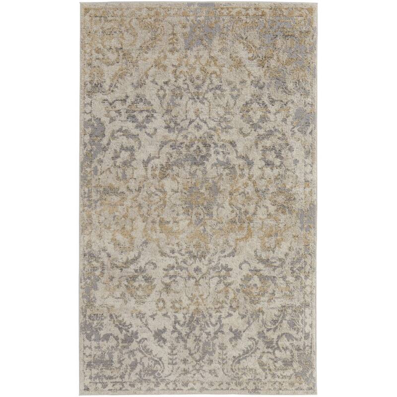 Chic Floral Accents Area Rug - 4' x 6'