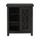 preview thumbnail 10 of 18, Glassell Geometric Glass Door Storage Cabinet with Adjustable Shelves by iNSPIRE Q Classic