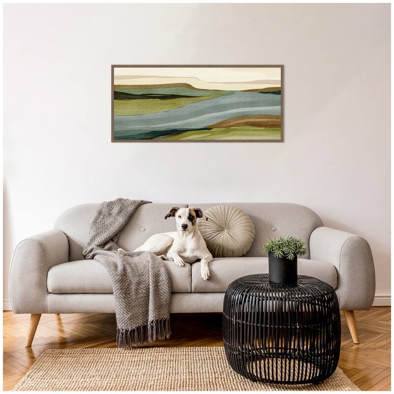 Kate and Laurel Natures Charm l Panel by Nikita Jariwala Framed Canvas Wall Art Print