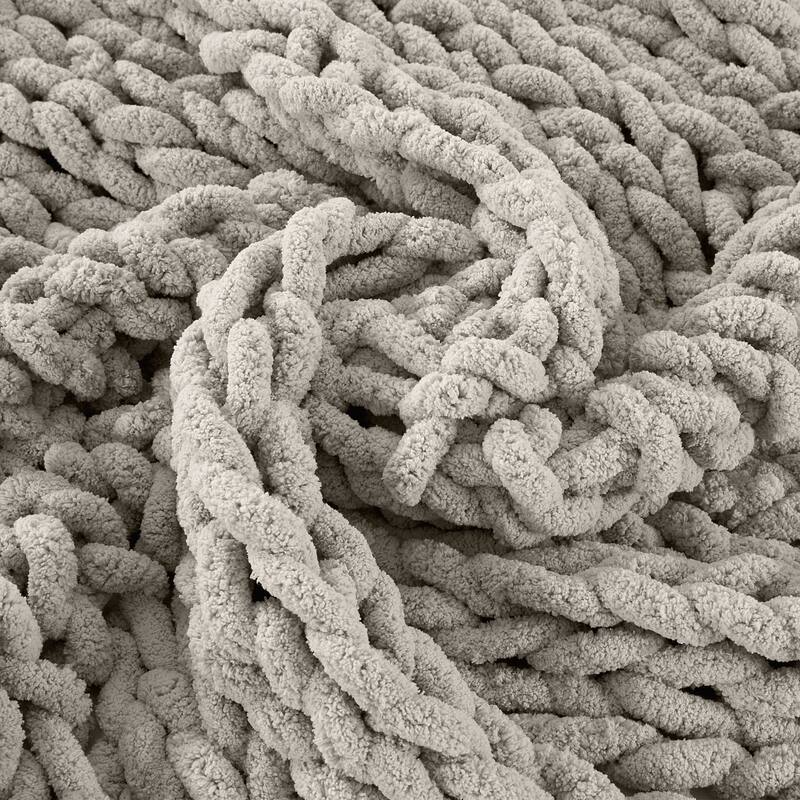 Modern Threads Chenille Chunky Hand Knit Throw