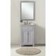 preview thumbnail 60 of 127, Kenzie Bathroom Vanity Cabinet Set with Granite top 24 inch - Grey