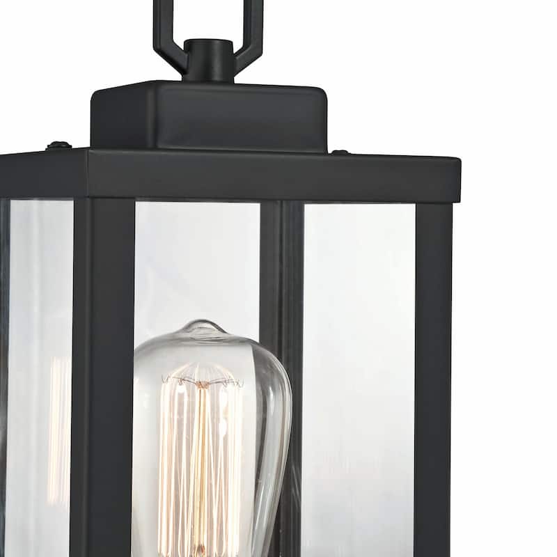 1-Light Outdoor Post Light Lamp - 5.12"x5.12"x16.5"