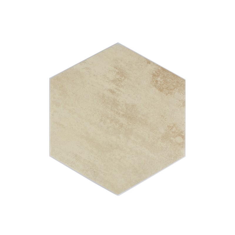 Arcadian Hexagon 9 in. x 10 in. Glazed Porcelain Wall and Floor Tile