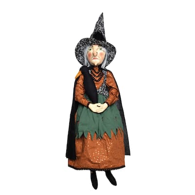 Prue Sorceress Witch Joe Spencer Gathered Traditions Soft Art Doll Fall Autumn Halloween Harvest Figure Figurine
