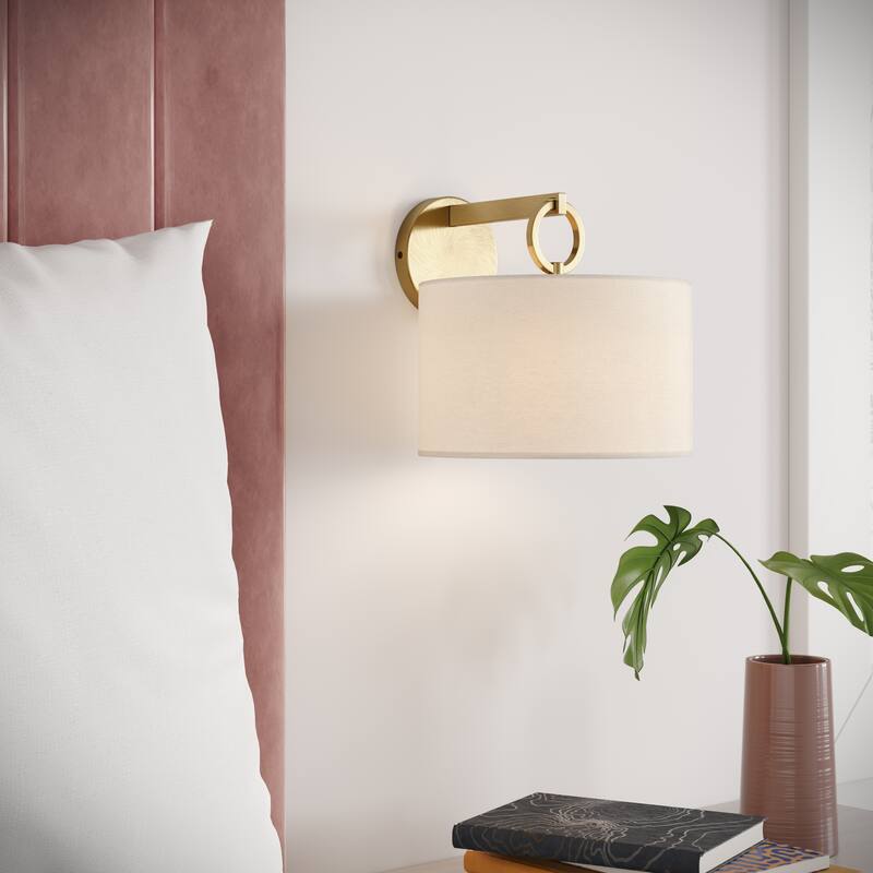 Millennium Lighting Braxstan 1 Light Wall Sconce - 9.625 Inch - Vintage Brass