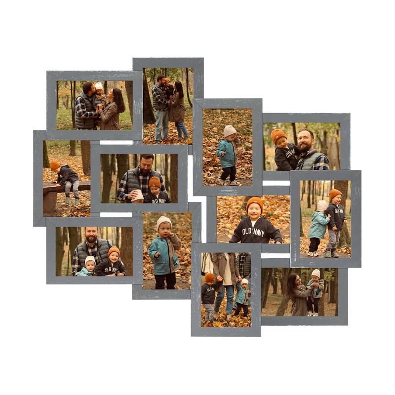 HELLO LAURA 12 Opening Decorative Wall Hanging Collage Picture Photo Frame