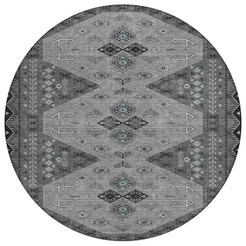 Machine Washable Indoor/ Outdoor Global Hiawatha Chantille Rug