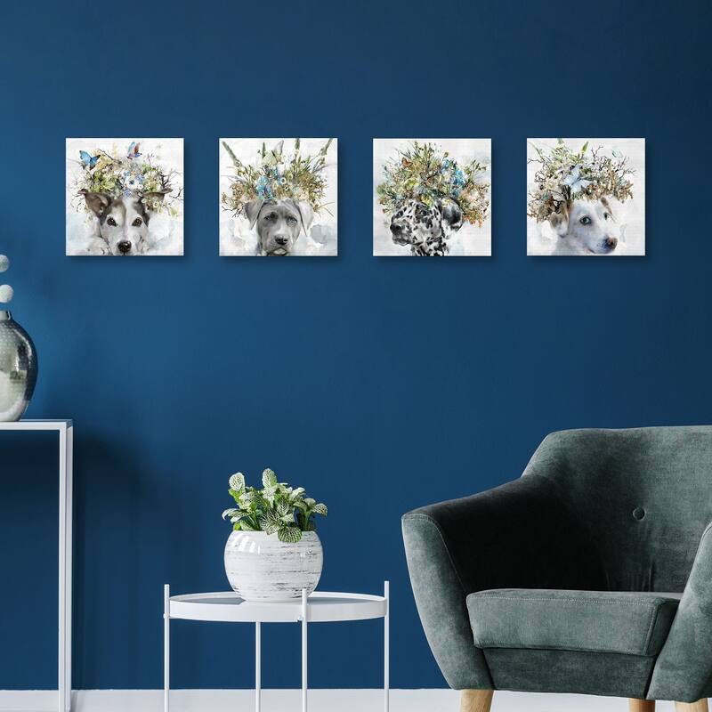 Earth Hounds I - IV by Studio Arts Canvas Art Prints