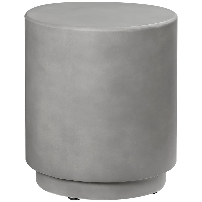Round Side Table Nightstand With 4 Adjustable Feet