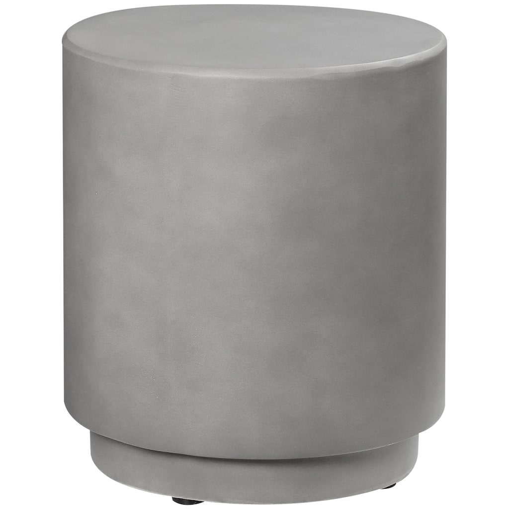 Round Side Table Nightstand With 4 Adjustable Feet