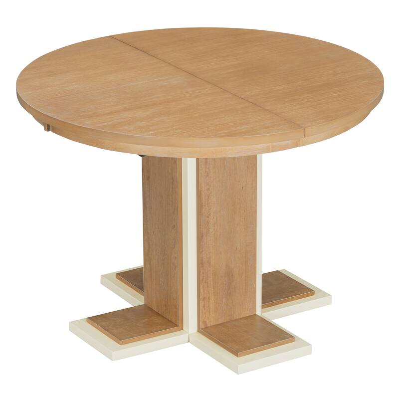 42-58 inch Extendable Oval Table with 16" Leaf, Seats for 6, 2 Colours
