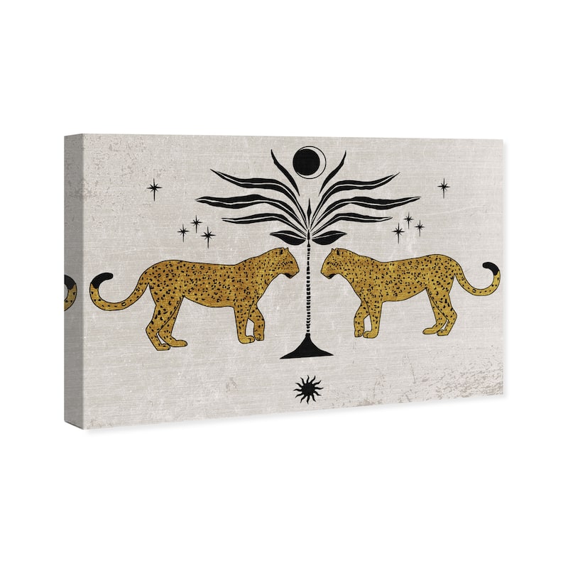 Wynwood Studio Canvas Animals Reflected Feline Brown and Modern & Contemporary Wall Art Canvas Print