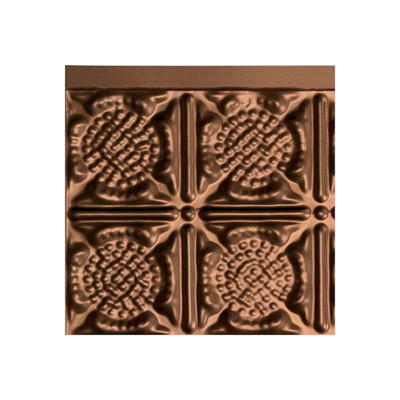 FASÄDE Traditional Style 6 Decorative Vinyl Backsplash Panel - 6x6 Inch Sample - Oil Rubbed Bronze