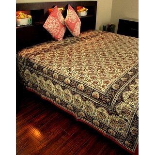 Shop Hand Block Print Floral Tapestry Paisley Elephant Cotton