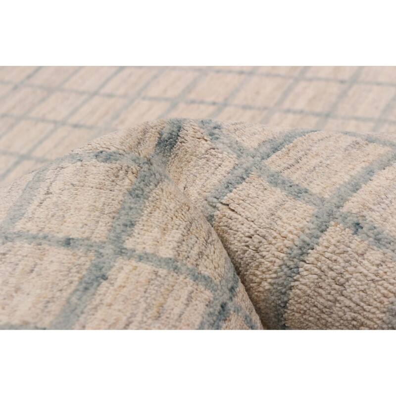 ECARPETGALLERY Hand Loomed Kashkuli Gabbeh Ivory Wool Rug - 5'4 x 7'8