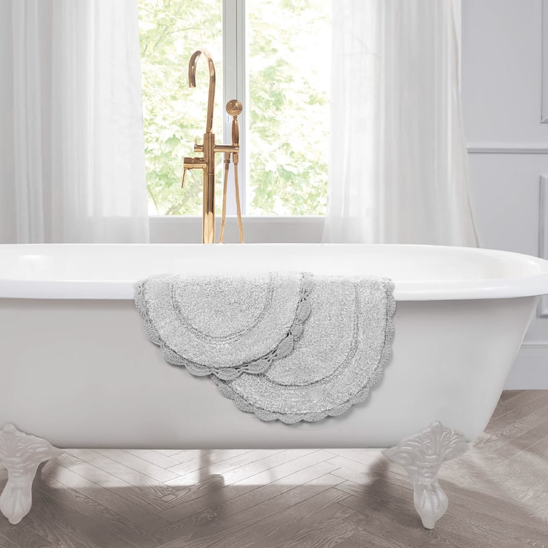 Laura Ashley Eloise Crochet Border Bath Mat