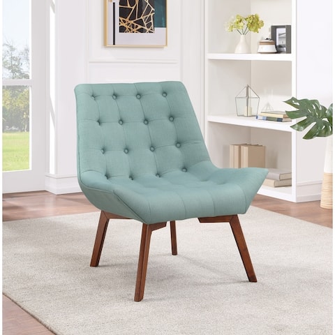 Shelly Tufted Chair with Coffee Legs