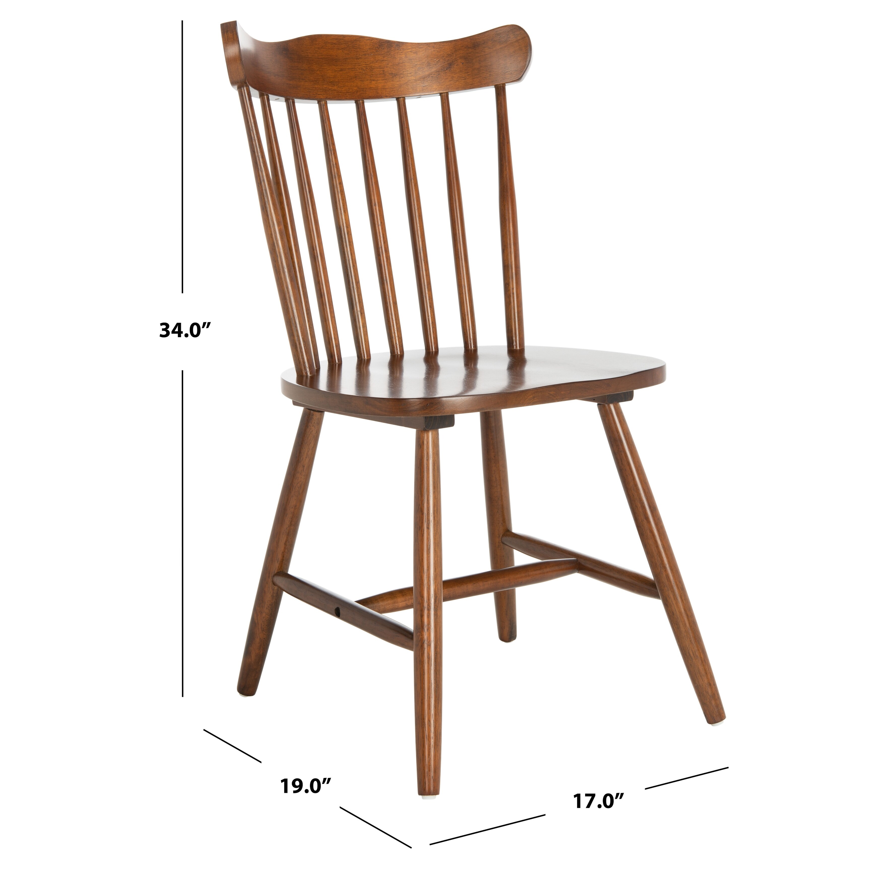 SAFAVIEH Reeves Spindleback Windsor Dining Room Chair (Set of 2