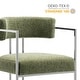 preview thumbnail 3 of 8, Huron Curved Back Fabric and Metal Counter Stool by Modway