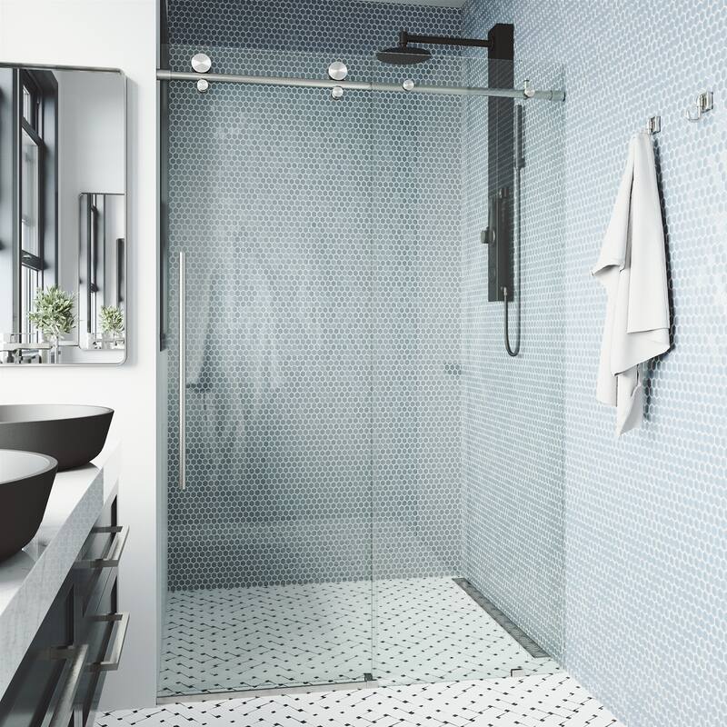 VIGO Elan E-Class Frameless Sliding Shower Door