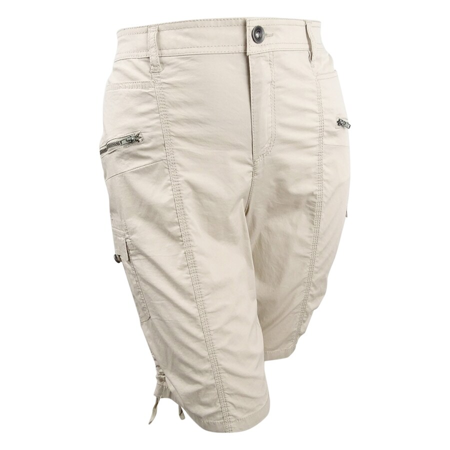 women's plus size cargo bermuda shorts