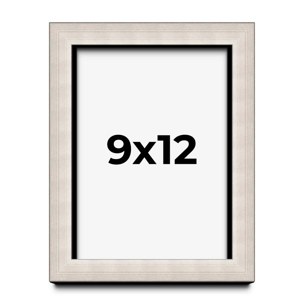 9x12 Shadow Box Frame Silver Real Wood Contemporary Shadowbox Display Frame UV Acrylic Front Acid Free Backing and Hardware