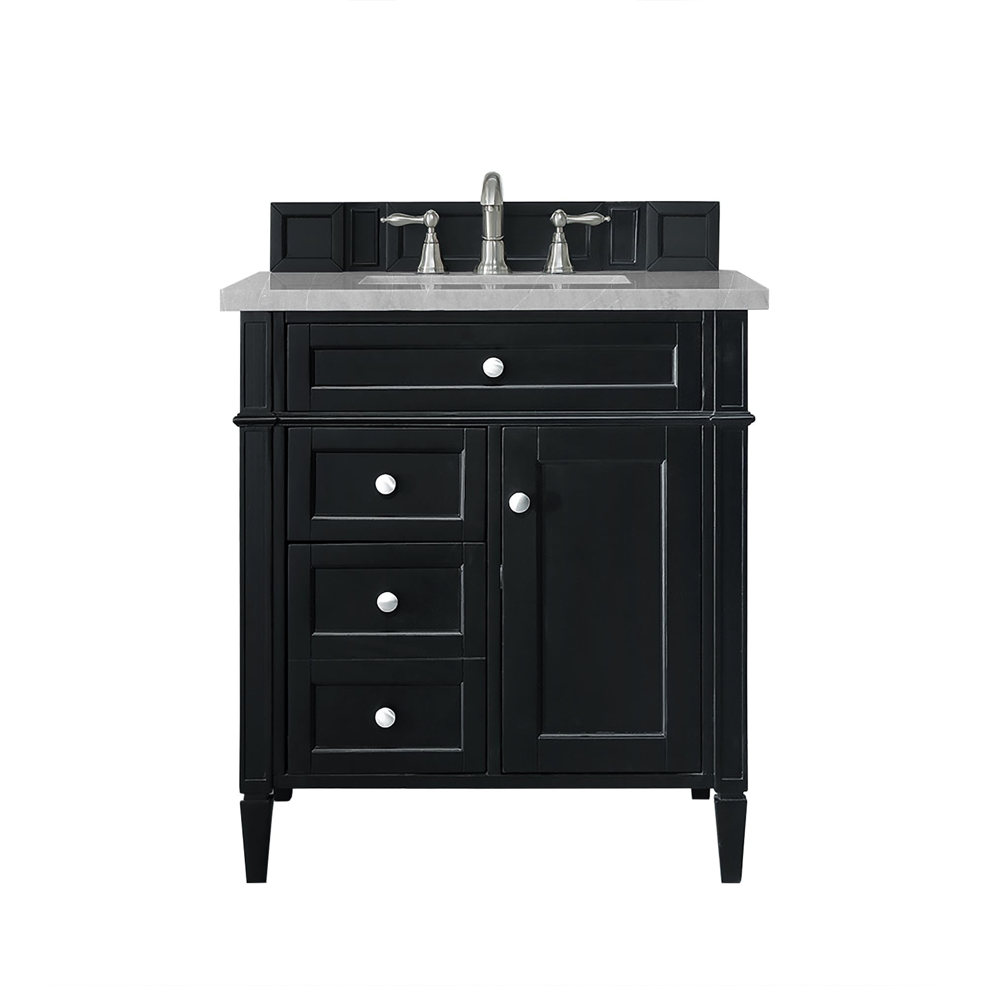 James Martin Vanities Brittany 30" Single Vanity, Black Onyx - 31.25 W x 23.50 x 34