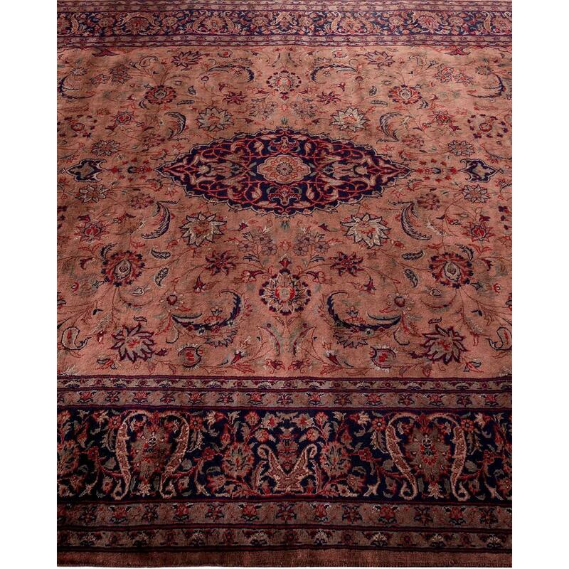 Overton Hand Knotted Wool Vintage Inspired Modern Contemporary Overdyed Brown Area Rug - 6' 2" x 9' 3"