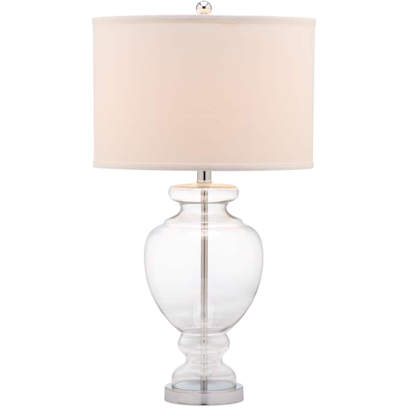 SAFAVIEH Lighting 28-inch Clear Glass Table Lamp (Set of 2)