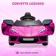preview thumbnail 17 of 47, 12V Kids Ride on Car Licensed Corvette Battery Powered Car Toddles Electric Sports Car Toy with Remote Control