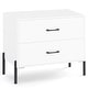 preview thumbnail 9 of 7, Gymax 2-Drawer Dresser w/Metal Legs & Handles Drawers & Anti-Tipping