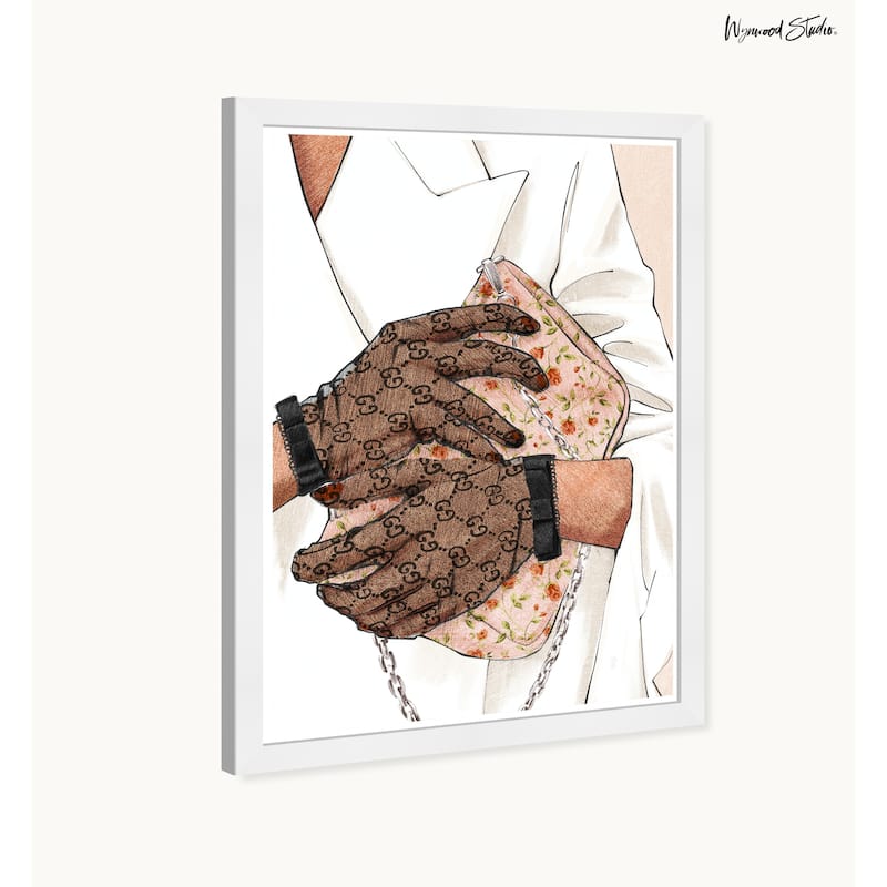 Wynwood Studio Prints Fashion Glam Treasured Handbag Blush Wall Art