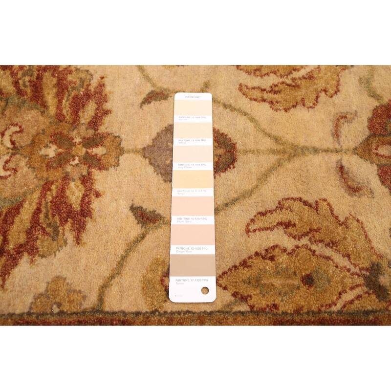 ECARPETGALLERY Hand-knotted Jamshidpour Ivory Wool Rug - 6'2 x 9'1