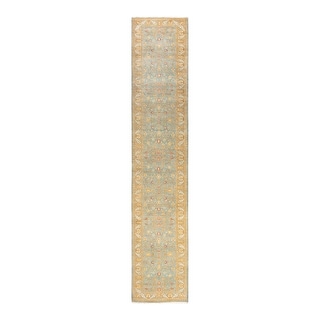 Overton Mogul One-of-a-Kind Hand-Knotted Runner - Light Blue, 2' 6" x 13' 9" - 2' 6" x 13' 9"