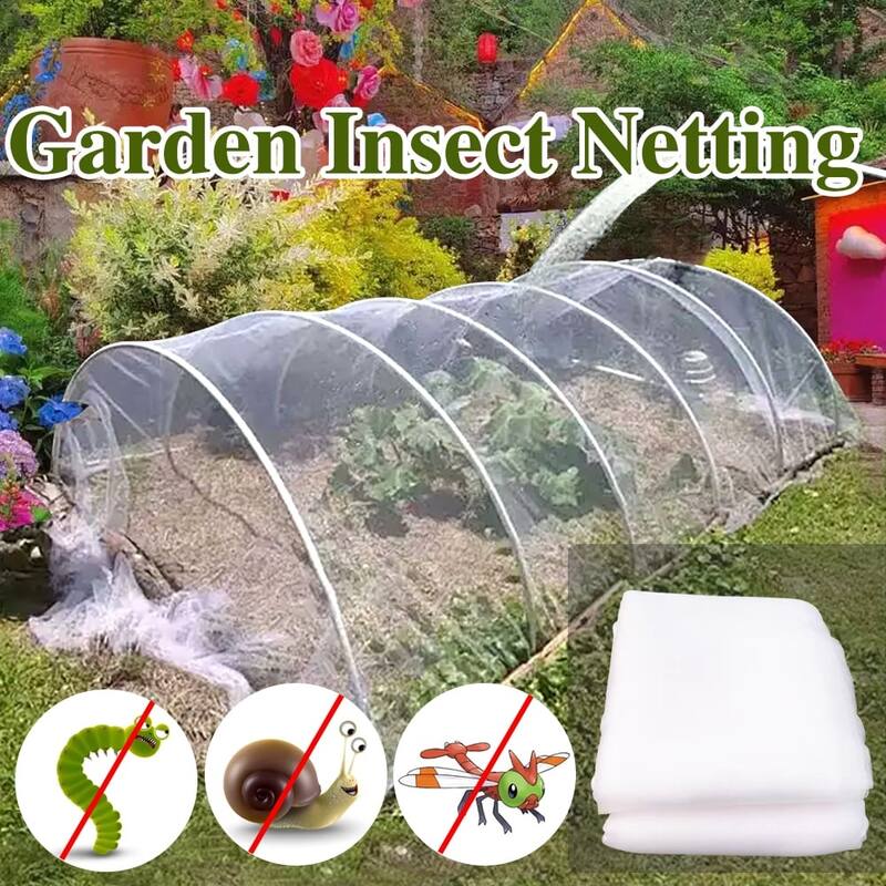 Insect Netting Gauze Barrier Cover Outdoor Greenhouse Vegetable
