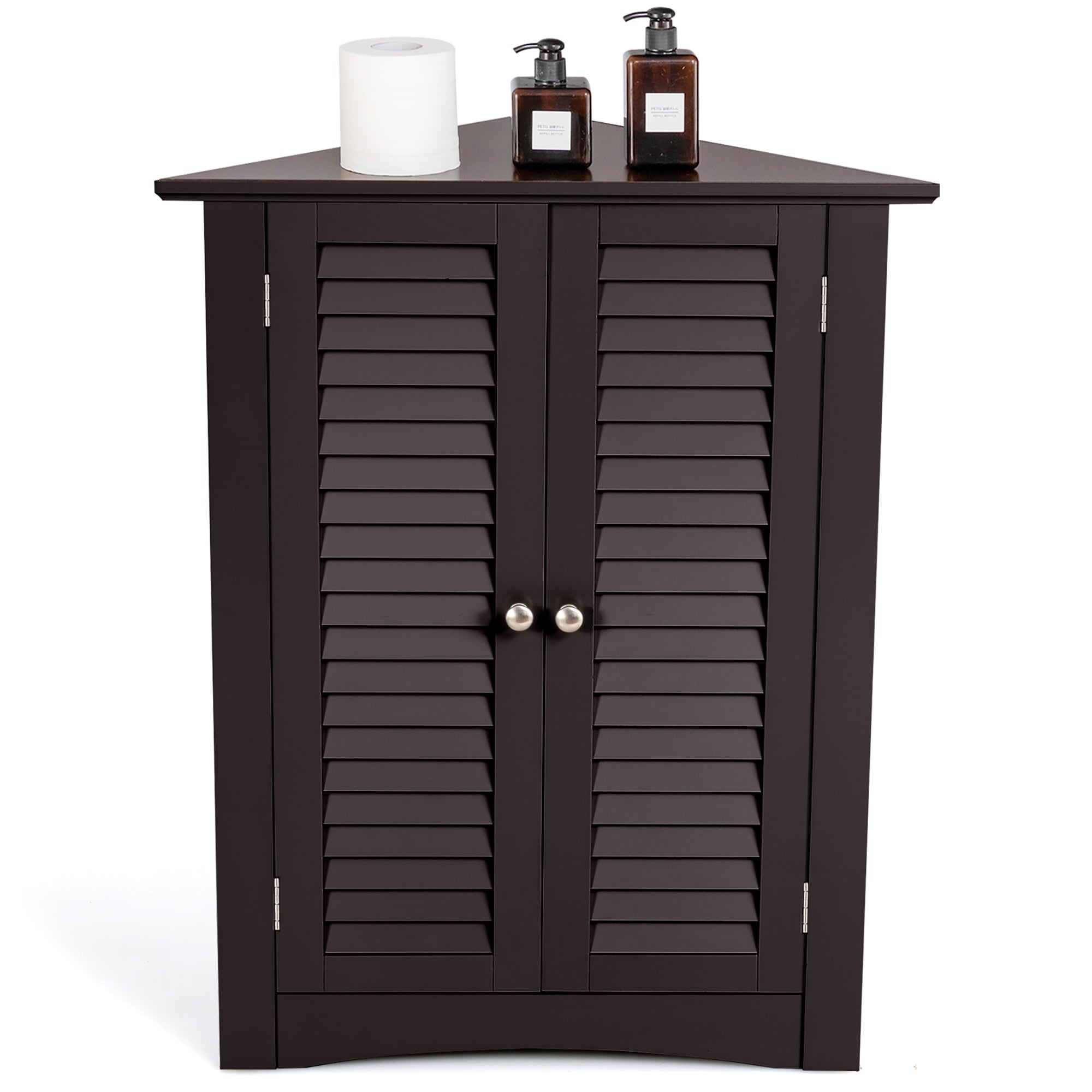 Freestanding sales corner cabinet