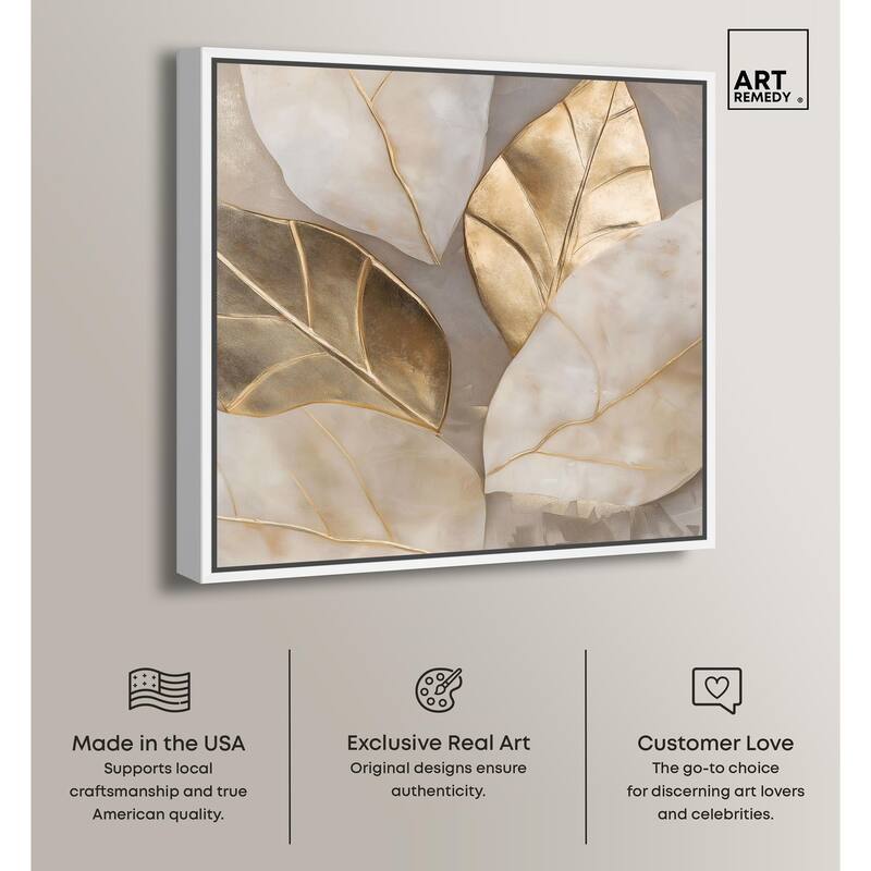 Golden Cascades Canvas by Art Remedy