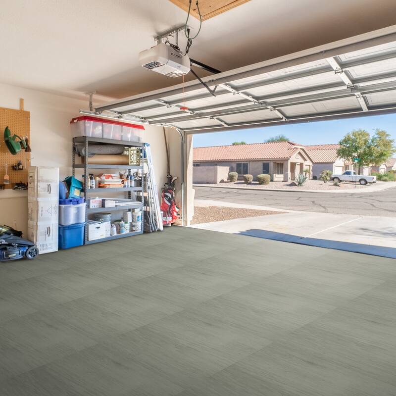 Sorbus 96 Sq. Ft. Wood Grain Floor Tiles Foam Mat EVA Interlocking Mats Tile 3/8-Inch Thick Exercise Mats w/Borders