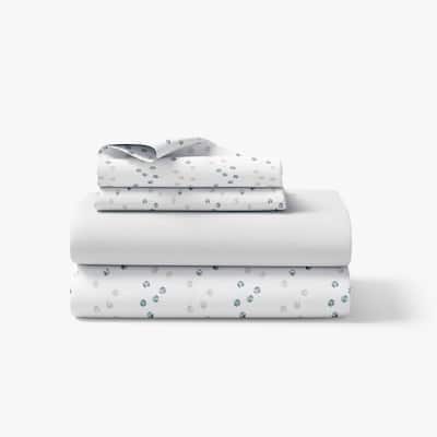 Deconovo Recycled Pillowcases Flat Sheet & Fitted Sheet 4 Pieces