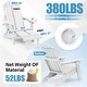 preview thumbnail 40 of 52, WINSOON All Weather HIPS Folding Adirondack Chair with Ottoman, 5-Gear Adjustable Backrest and Retractable Ottoman Set of 4