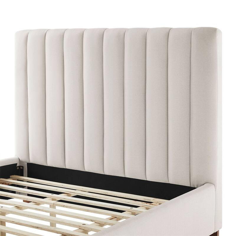 Queen Size Modern Bed Frame Upholstered Queen Bed Frame Platform