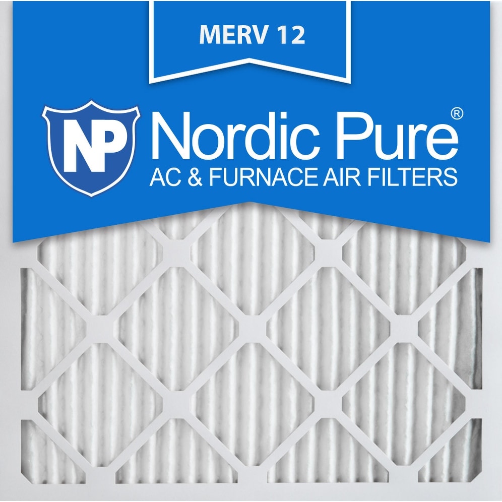Nordic Pure 18x18x1 MERV 12 Pleated Plus Carbon AC Furnace Air Filters 18 x 18 x 1 3 Piece